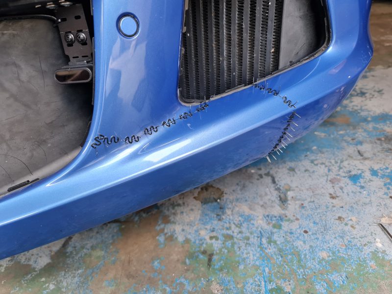 Bentley GTC Front Bumper Crack - Left Side