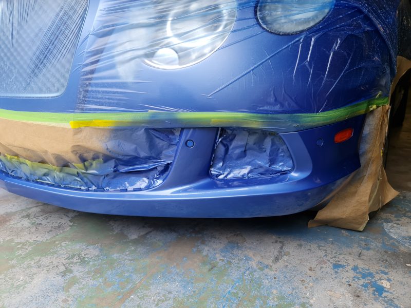 Bentley GTC Left Bumper - Repair Progress