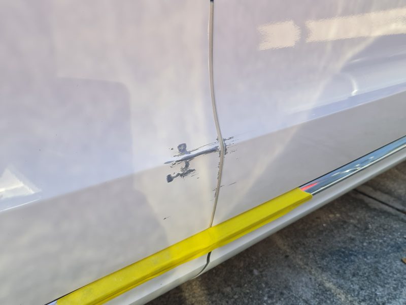 Audi Q5 Lower Door Damage