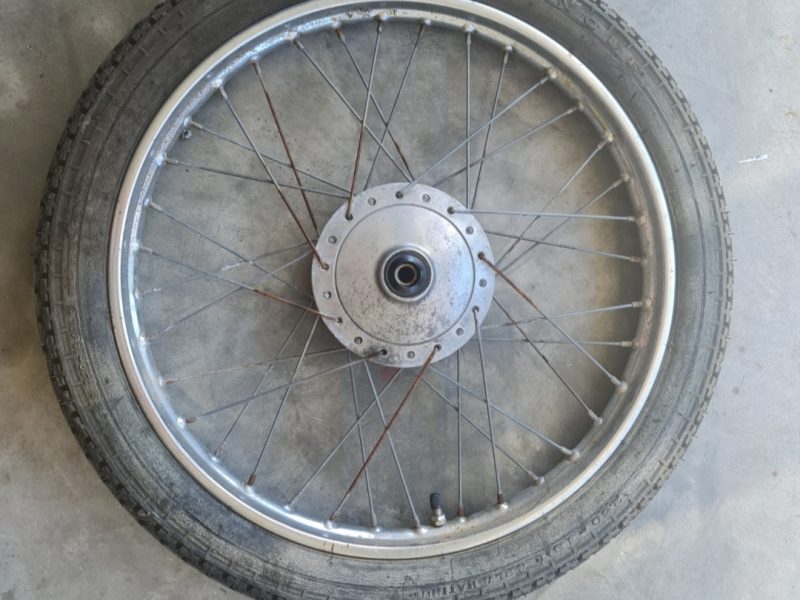 1970 Honda CL90K Wheel - Before Restoration