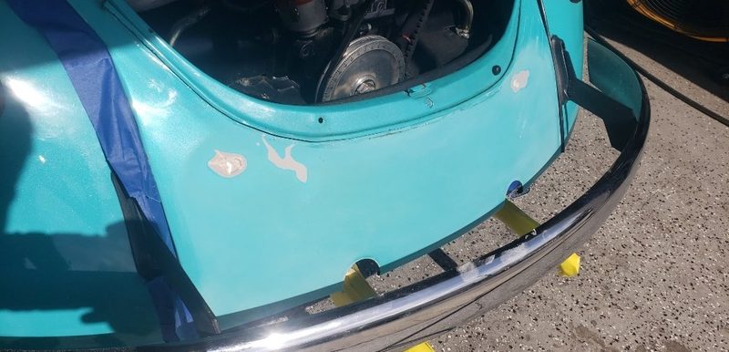 1972 VW Beetle Rear Lid - Body Filler