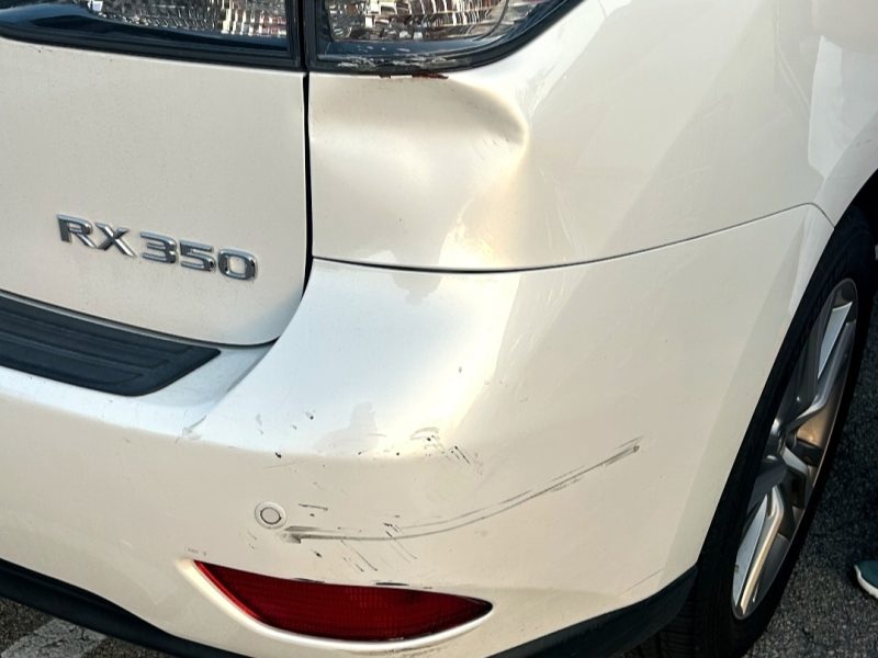 Lexus RX350 Rear Dent - Before